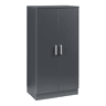 Sapateira Notribontaa 2 portas 7 prateleiras 108x55x35 cm Antracite en.casa
