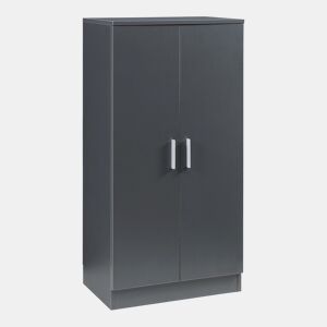 Sapateira Notribontaa 2 portas 7 prateleiras 108x55x35 cm Antracite en.casa