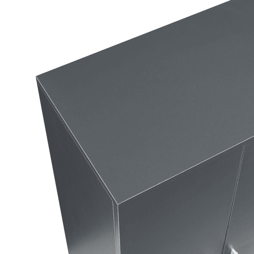 Sapateira Notribontaa 2 portas 7 prateleiras 108x55x35 cm Antracite en.casa