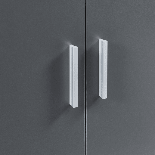 Sapateira Notribontaa 2 portas 7 prateleiras 108x55x35 cm Antracite en.casa