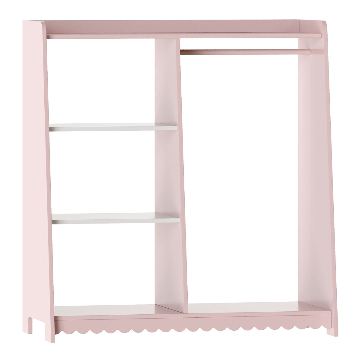 Perchero burro infantil vestnes 90x80x38 cm - rosa/blanco [en.casa]