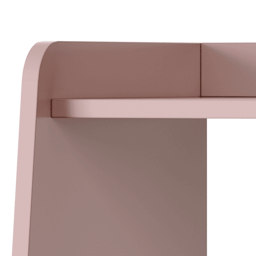 Roupeiro de criança Vestnes 90x80x38 cm Rosa  Branco en.casa
