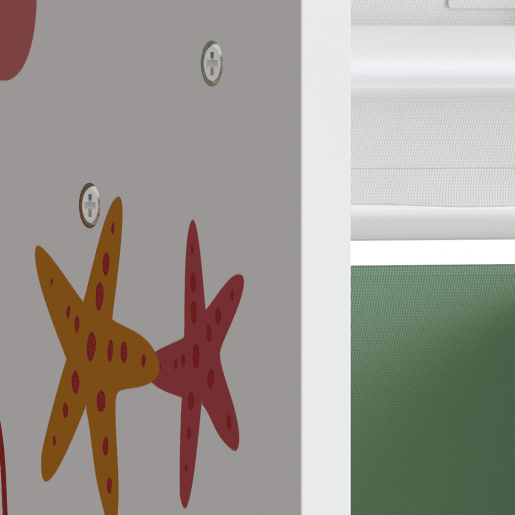 Estante para crianças Farusa com 9 caixas dobráveis 80x90x30 cm motivo Aqua Dream en.casa
