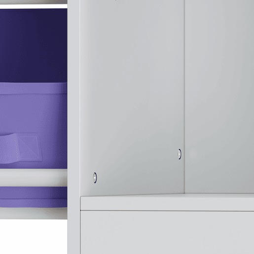 Estante para crianças Farusa com 9 caixas dobráveis 80x90x30 cm motivo Aqua Dream en.casa