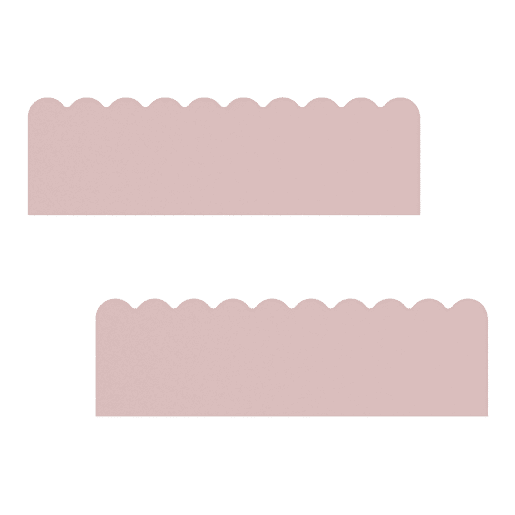 Conjunto de 2 prateleiras de parede para crianças Vestnes 40x10x10 cm Rosa en.casa