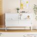 Cama retráctil de madera 146x205 Cama retráctil de madera 146x205 Blanco