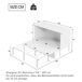 Cama retráctil de madera 146x205 Cama retráctil de madera 146x205 Blanco