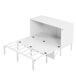 Cama retráctil de madera 146x205 Cama retráctil de madera 146x205 Blanco
