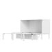Cama retráctil de madera 146x205 Cama retráctil de madera 146x205 Blanco