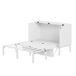 Cama retráctil de madera 146x205 Cama retráctil de madera 146x205 Blanco