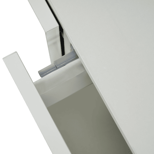 Aparador moderno 150 cm - Aparador com arrumação - Branco brilhante