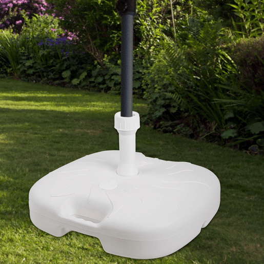 Base quadrada para guarda-sol Ø2032 mm branco Aktive