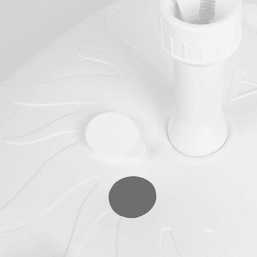 Base quadrada para guarda-sol Ø2032 mm branco Aktive