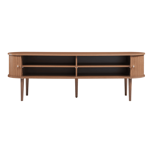 Mesa para TV Mapia com 2 portas 166x40x55 cm aspeto nogueira en.casa