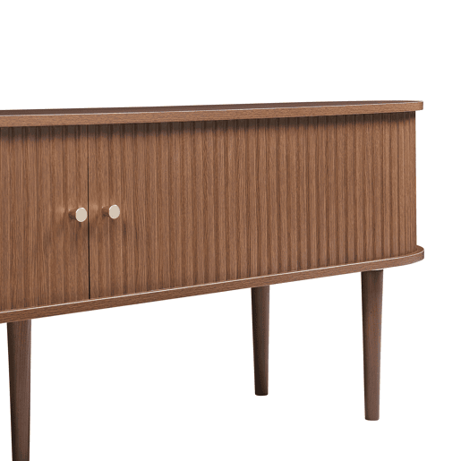 Mesa para TV Mapia com 2 portas 166x40x55 cm aspeto nogueira en.casa