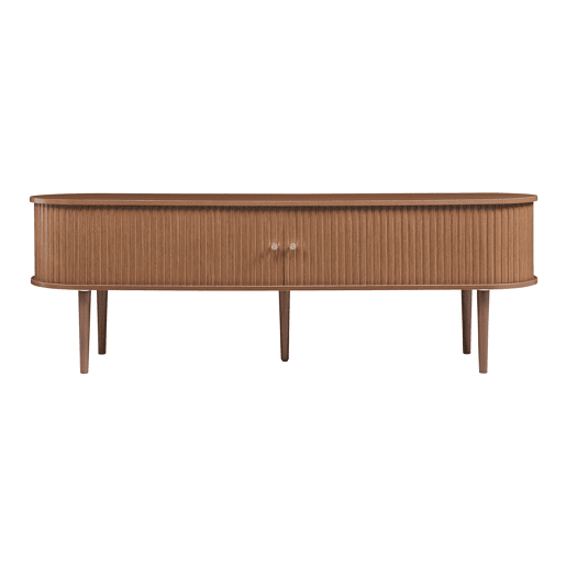 Mesa para TV Mapia com 2 portas 166x40x55 cm aspeto nogueira en.casa
