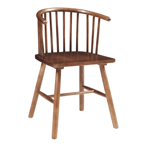 Conjunto de 2 cadeiras de jantar Stami 79x53x48cm madeira Nogueira en.casa