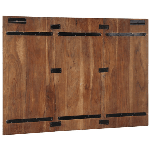 Cabeceira - Cabeceira de cama 120 cm madeira recuperada maciça multicor Cabeceira - Cabeceira de cama 120 cm madeira recuperada maciça multicor