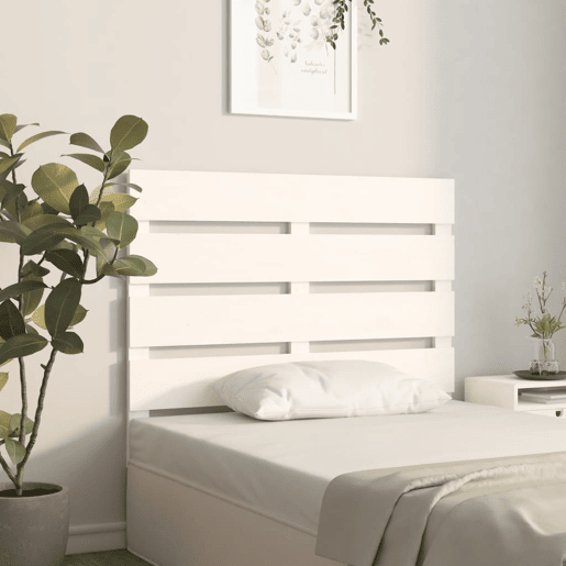 Cabeceira - Cabeceira de cama 75x3x80 cm pinho maciço branco