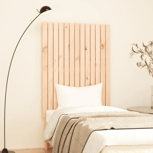 Cabeceira - Cabeceira de cama de parede 82,5x3x110 cm madeira de pinho maciça