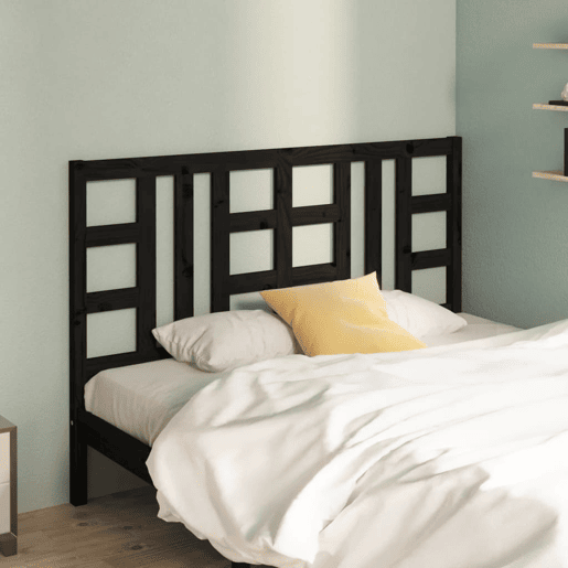 Cabeceira - Cabeceira de cama 166x4x100 cm pinho maciço preto