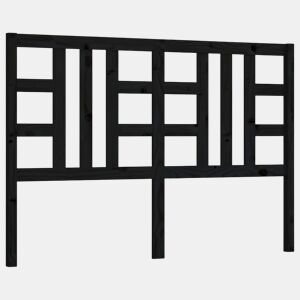 Cabeceira - Cabeceira de cama 146x4x100 cm pinho maciço preto