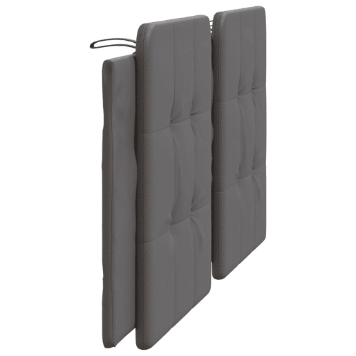Almofadão de Cabeceira - Cabeceira de cama 180 cm couro artificial cinzento