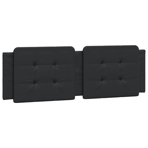 Almofadão de Cabeceira - Cabeceira de cama 160 cm couro artificial preto
