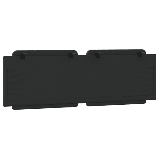 Almofadão de Cabeceira - Cabeceira de cama 160 cm couro artificial preto