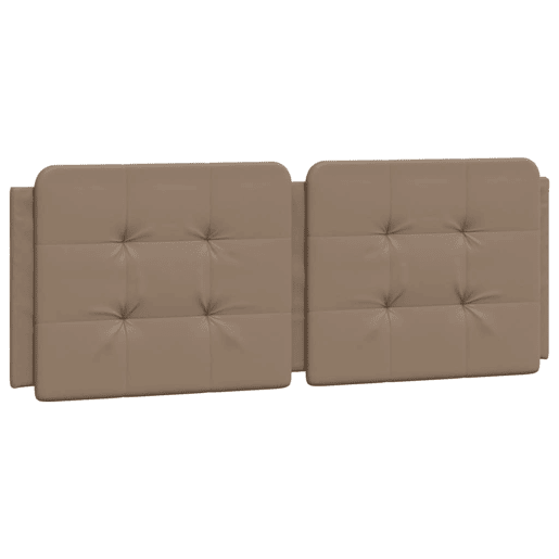 Almofadão de Cabeceira - Cabeceira de cama 120 cm couro artificial cappuccino