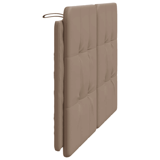Almofadão de Cabeceira - Cabeceira de cama 120 cm couro artificial cappuccino