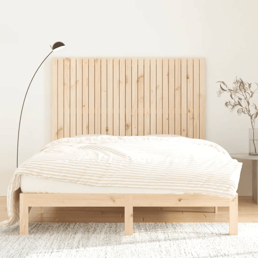 Cabeceira - Cabeceira de cama de parede 159,5x3x110 cm madeira de pinho maciça