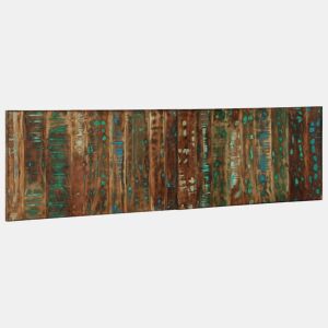 Cabeceira - Cabeceira de cama 180 cm madeira recuperada maciça multicor