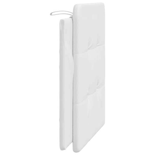 Almofadão de Cabeceira - Cabeceira de cama 100 cm couro artificial branco