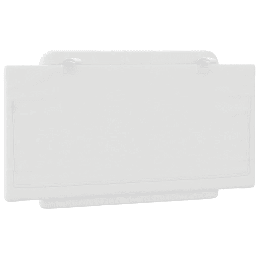 Almofadão de Cabeceira - Cabeceira de cama 100 cm couro artificial branco