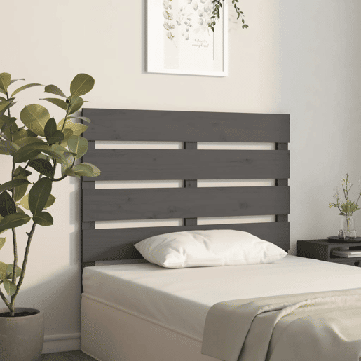 Cabeceira - Cabeceira de cama 100x3x80 cm pinho maciço cinza