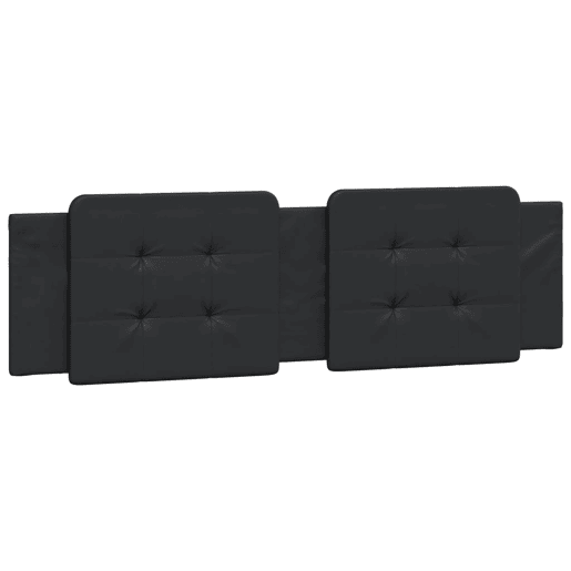 Almofadão de Cabeceira - Cabeceira de cama 180 cm couro artificial preto