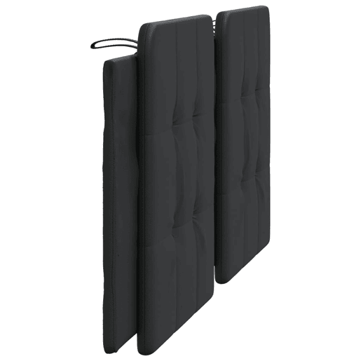 Almofadão de Cabeceira - Cabeceira de cama 180 cm couro artificial preto