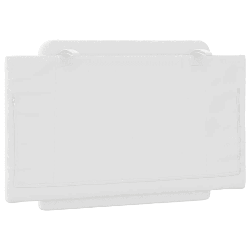 Almofadão de Cabeceira - Cabeceira de cama 80 cm couro artificial branco