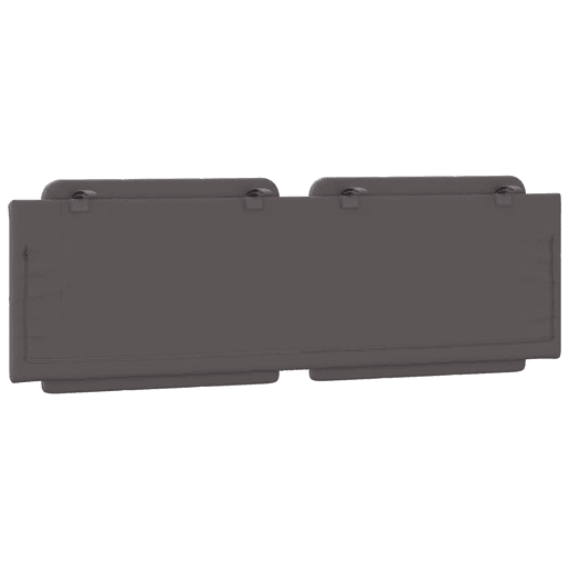 Almofadão de Cabeceira - Cabeceira de cama 160 cm couro artificial cinzento
