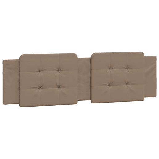 Almofadão de Cabeceira - Cabeceira de cama 180 cm couro artificial cappuccino