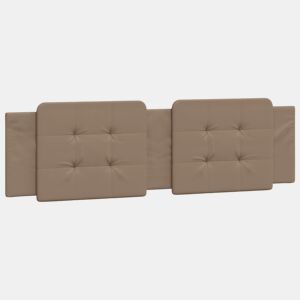 Almofadão de Cabeceira - Cabeceira de cama 180 cm couro artificial cappuccino