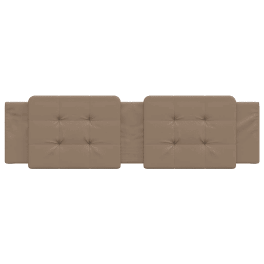 Almofadão de Cabeceira - Cabeceira de cama 180 cm couro artificial cappuccino