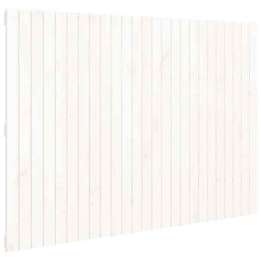 Cabeceira - Cabeceira de cama de parede 159,5x3x110 cm madeira pinho maciça branco