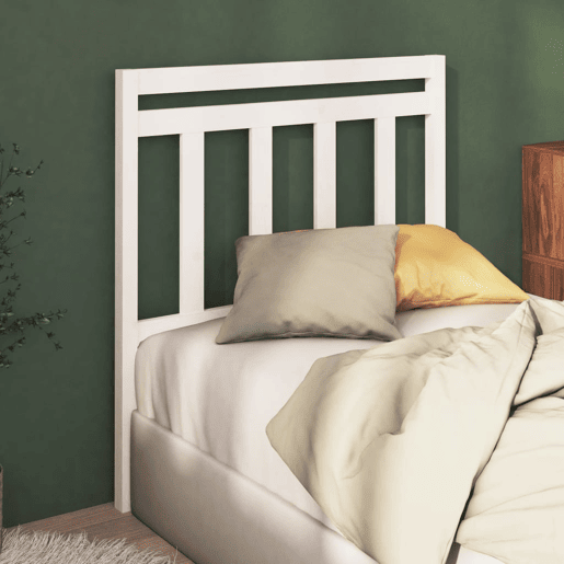 Cabeceira - Cabeceira de cama 106x4x100 cm pinho maciço branco