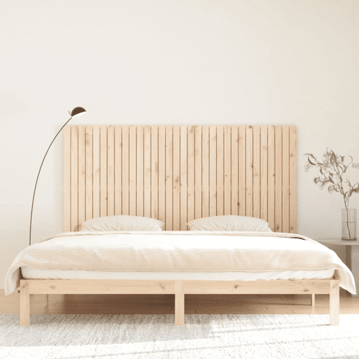 Cabeceira - Cabeceira de cama de parede 204x3x110 cm madeira de pinho maciça