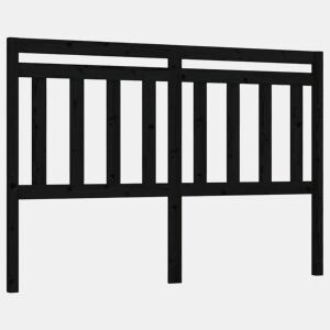 Cabeceira - Cabeceira de cama 146x4x100 cm pinho maciço preto