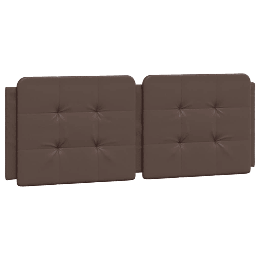 Almofadão de Cabeceira - Cabeceira de cama 120 cm couro artificial castanho