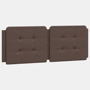 Almofadão de Cabeceira - Cabeceira de cama 120 cm couro artificial castanho