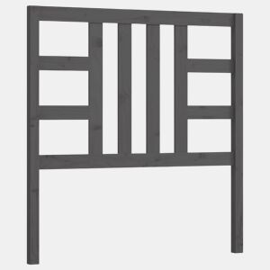Cabeceira - Cabeceira de cama 96x4x100 cm pinho maciço cinzento
